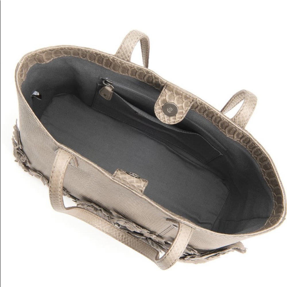 FRYE Melissa Floral Croc Embossed Leather Tote - Picture 5 of 10